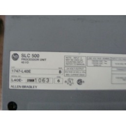 ALLEN BRADLEY PLC 40 I/O FIXED HARDWARE STYLE 1747-L40E