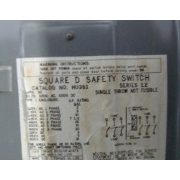 SQUARE D SAFETY SWITCH HU361