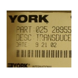 YORK 025 28955 002