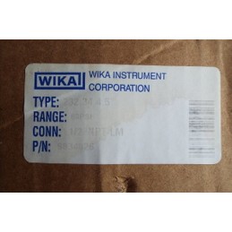 WIKA 232.34 4.5¨ 60 PSI