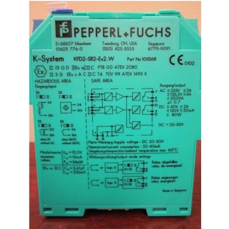 PEPPERL & FUCHS SWITCH KFD2-SR2-EX2W