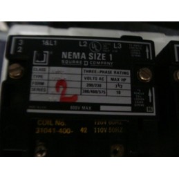 SQUARE D NEMA SIZE 1
