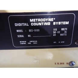 METRODYNE DIGITAL COUNTING SYSTEM DCS-9100