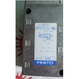 FESTO MFH-5-1/4 SOLENOID VALVE 2.2-8BAR 20-120PSI MANUAL OVERRID