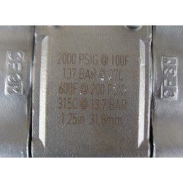 BALL VALVE 2000PSIG 137 BAR