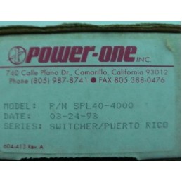 POWER-ONE SLP40-4000