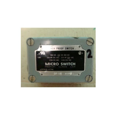 MICRO SWITCH SPLASH PROOF SWITCH OP-AR 9110