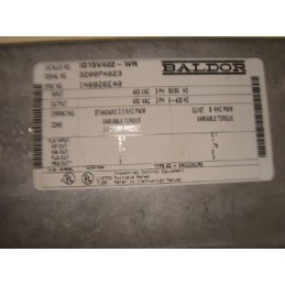 BALDOR VARIABLE TORQUE DRIVE ID15V402-WR