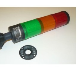 CUTLER HAMMER E26BL STACKLIGHT ASSEMBLY RED,ORANGE,GREEN LIGHTS