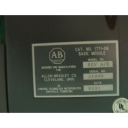 ALLEN BRADLEY BASIC MODULE REV 1771-D8