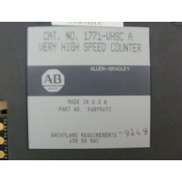 ALLEN BRADLEY VERY HIGH SPEED COUNTER 1771-VHSC A 