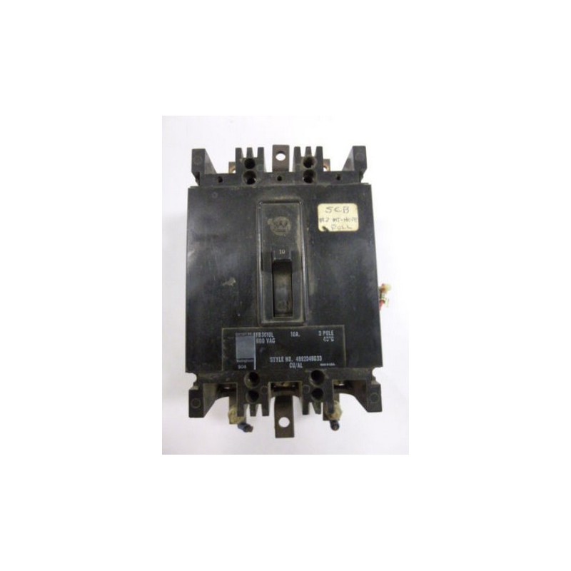 WESTINGHOUSE FB3010 CIRCUIT BREAKER 10AMP 3POLE 600VAC