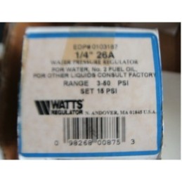 WATTS 1/4 26A RANGE 3-50PSI