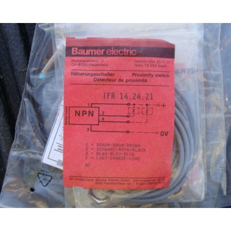 BAUMER ELECTRIC PROXIMITY SWITCH IFR 14.24.21