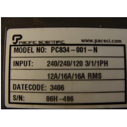 PACIFIC SCIENTIFIC PC834-001-N  