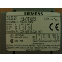 Siemens 3LD21 Switch Device: High-Performance 3-Pole Toggle Switch