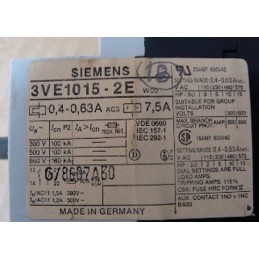 Siemens Circuit Breaker 3VE1015-2E: Model 3VE1015-2E