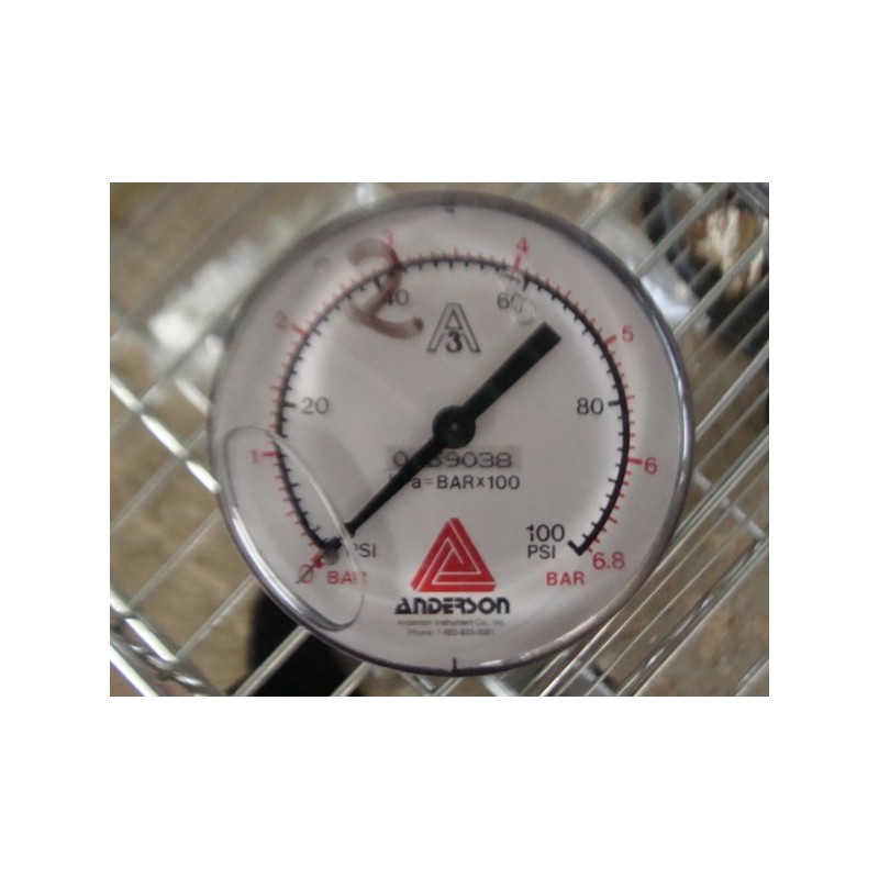 ANDERSON GAUGE 0-6.8 BAR / 0-100PSI