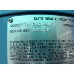 MICRO MOTION ELITE REMOTE FLOW TRANSMITTER 2FT9739D4SUA