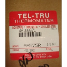 TEL-TRU BIMETAL THERMOMETER AAA575R