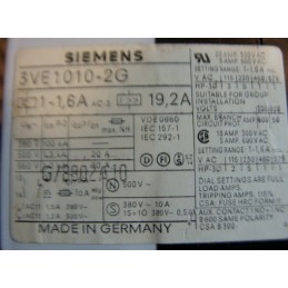 Siemens Circuit Breaker 3VE1010-2G | Model: 3VE1010-2G