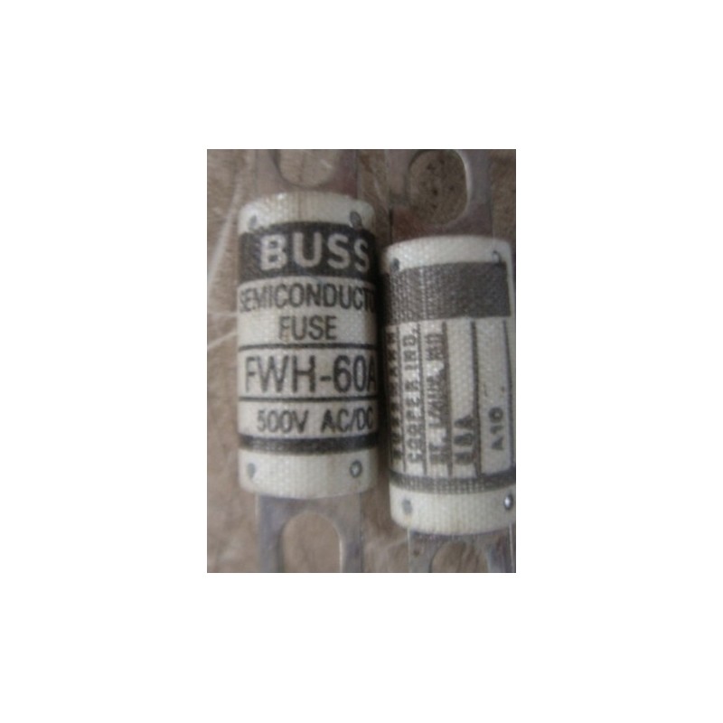 BUSSMANN FWH-60A FUSE 60A, 500V, BLADE, FAST ACTING