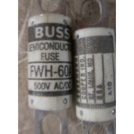 BUSSMANN FWH-60A FUSE 60A, 500V, BLADE, FAST ACTING