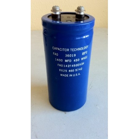 CAPACITOR TECHNOLOGY FAO 36019 85ºC FA0142F450EH1H