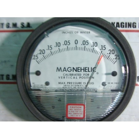 DWYER 2300-0 SERIES 2000 MAGNEHELIC DIFFERENTIAL PRESSURE 