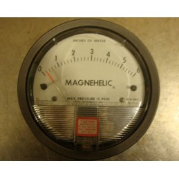 MAGNEHELIC GAUGE INCHES OF WATER MAX PRESSURE 15 PSIG 