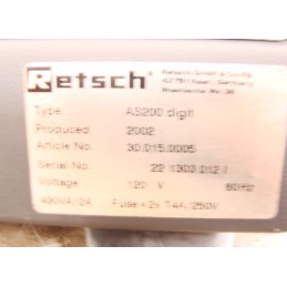 Retsch Sieve Shaker AS200 Analytical Vibrate Vibratory