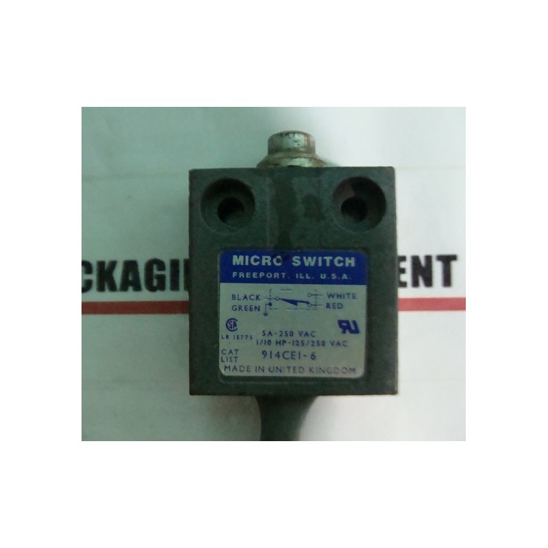 HONEYWELL MICRO SWITCH 914CE1-6