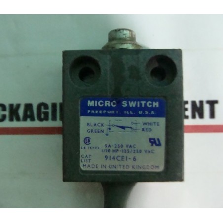 HONEYWELL MICRO SWITCH 914CE1-6