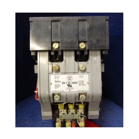 WESTINGHOUSE GCA-530 CONTACTOR SIZE5 200HP 600VAC