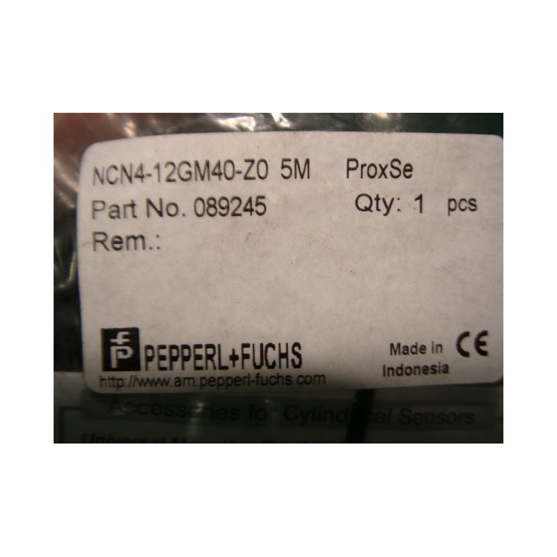 PEPPERL + FUCHS NCN4-12GM40-Z0 5M