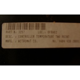 WITROMAT CONTROLLER TEMPERATURE 2 POINT