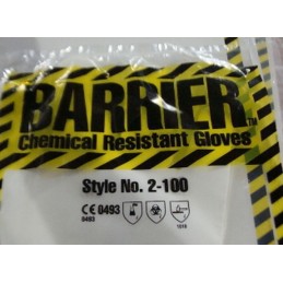 BARRIER CHEMICAL RESISTANT GLOVES 2-100