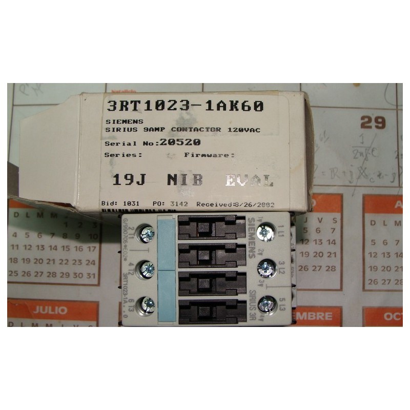 SIEMENS 9AMP 3RT1023-1AK60