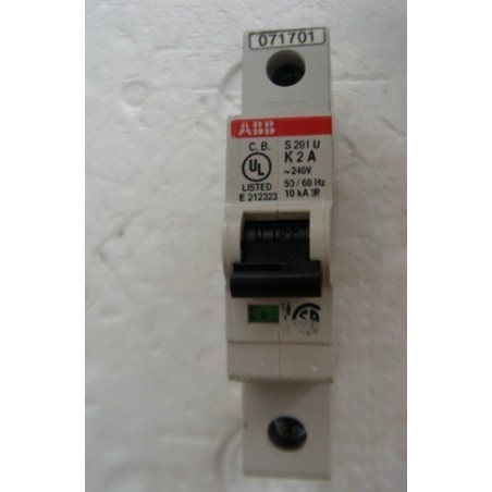 ABB CIRCUIT BREAKER S201 K2A