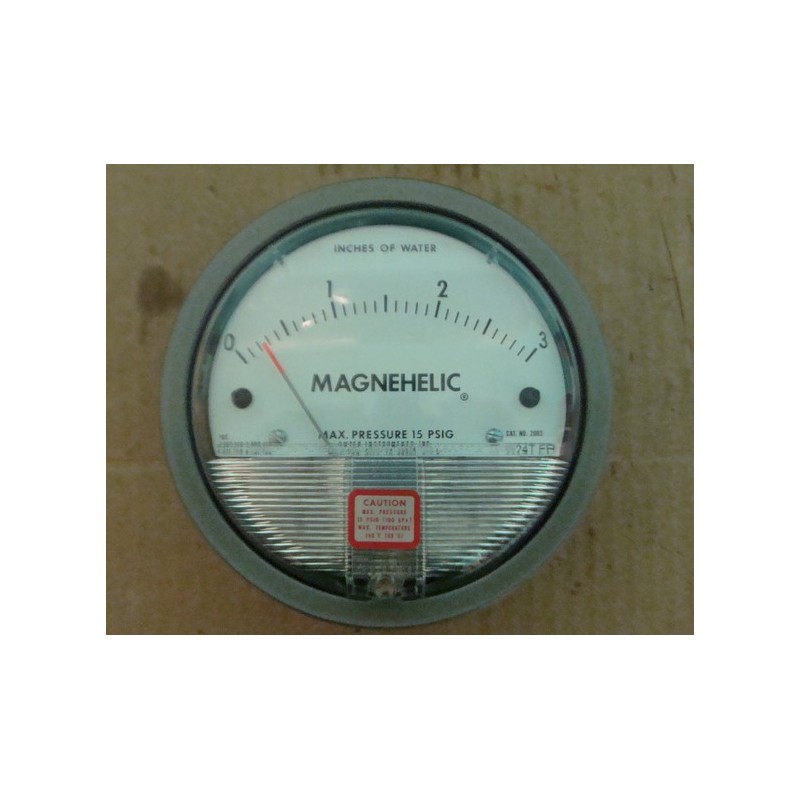 DWYER MAGNEHELIC PRESSURE GAUGE 15PSIG W24TEB 