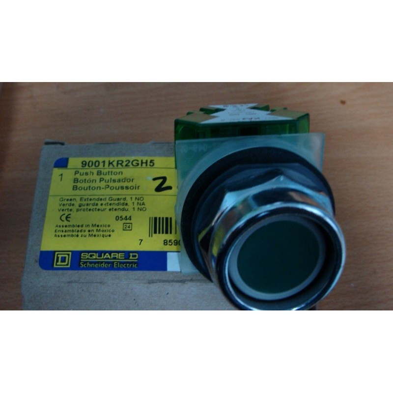 SQUARE D PUSHBUTTON GREEN 9001KR2GH5