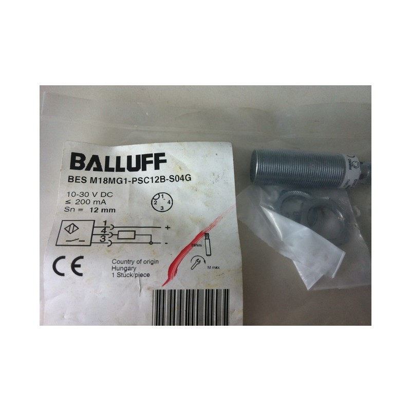 BALLUF BES M18MG1-PSC12B-S04G