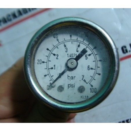 NI ARMATUREN 1.4571 PRESSURE GAUGE 0-7BAR