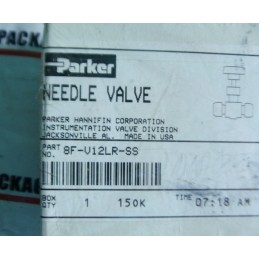 PARKER 8F-V12LR-SS NEEDLE VALVE