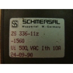 SCHMERSAL LIMIT SWITCH ZS 336-11Z-1560