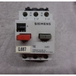 Siemens Circuit Breaker 3VE1010-2F: Model 3VE1010-2F