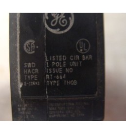 GENERAL ELECTRIC BREAKER TQHB RT-664