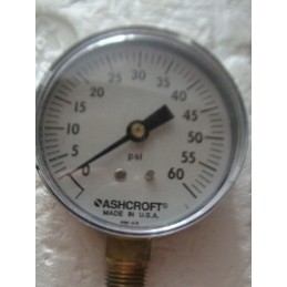 ASHCROFT GAUGE 0-60 PSI 2 1/2"