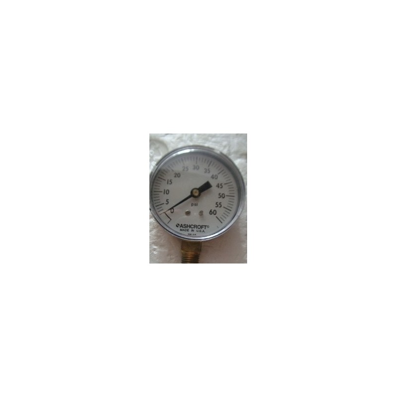 ASHCROFT GAUGE 0-60 PSI 2 1/2"