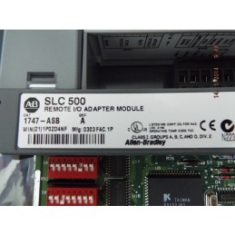 ALLEN BRADLEY 1747-ASB SLC 500 REMOTE I/O ADAPTER MODULE 